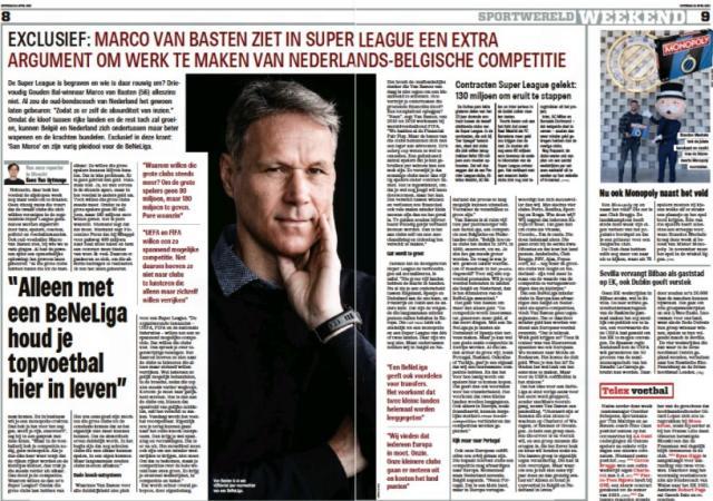 爱游戏游戏平台-巴斯滕：足球并不差钱 欧超是资本家搞垄断吸血